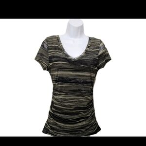 New York & Company Mesh Babydoll Top M 90s Y2K Grunge Whimsigoth #1